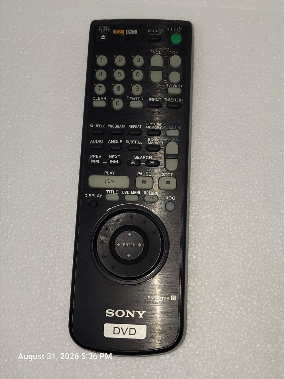 Original Sony RMT-D111A Remote Control DVPS550P